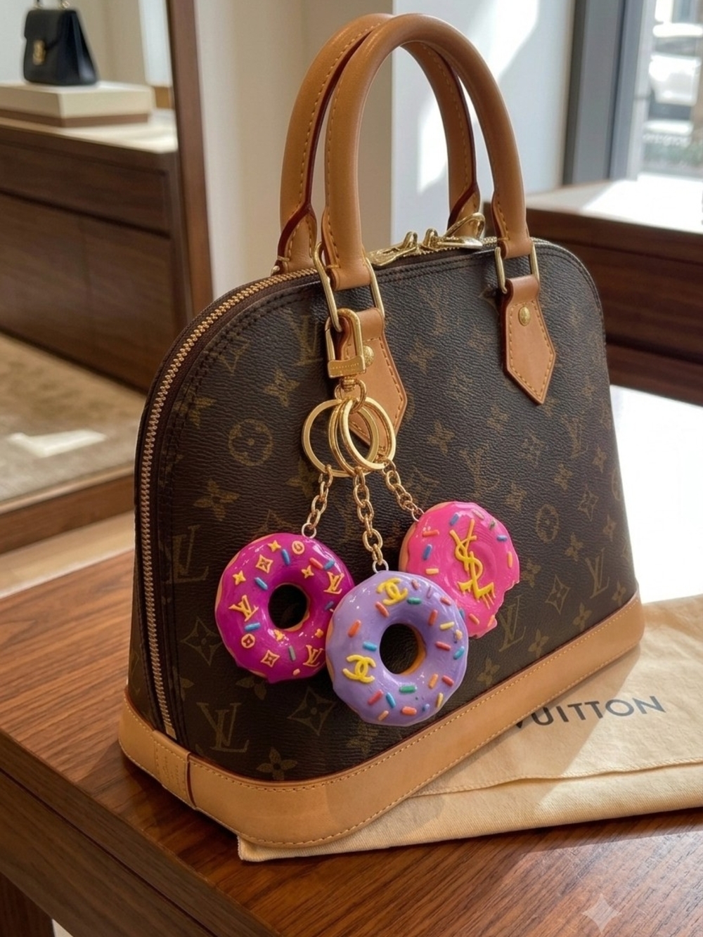 Buy 3 GET 2 FREE  DONUT- KEY CHAIN 3D PRINTING - Picture 11 of 11